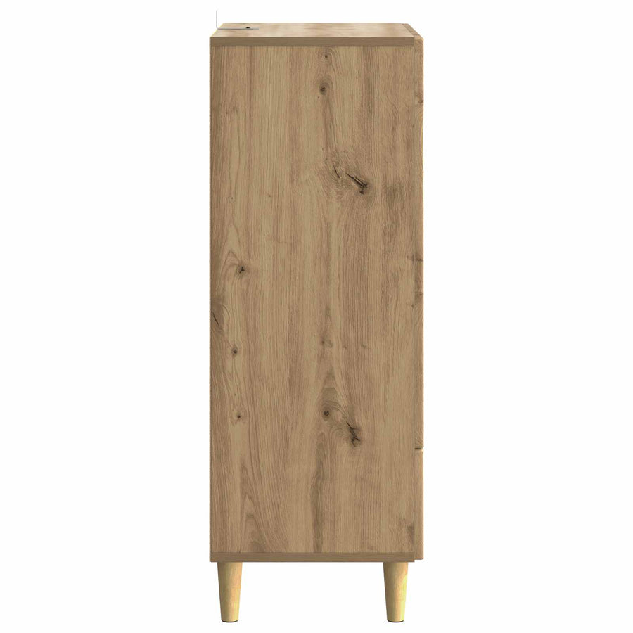 Dressoir Artisanaal eiken 66 x 34,5 x 95 cm Bewerkt hout