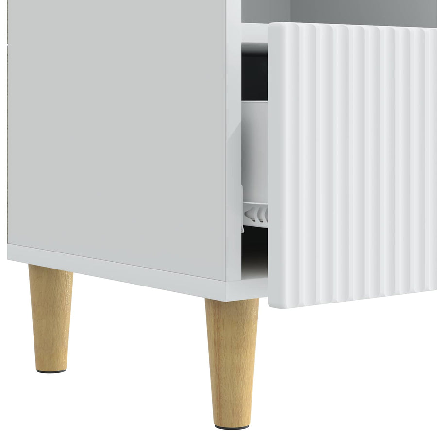 TV-kast met lade Wit 102 x 34,5 x 50 cm Bewerkt hout