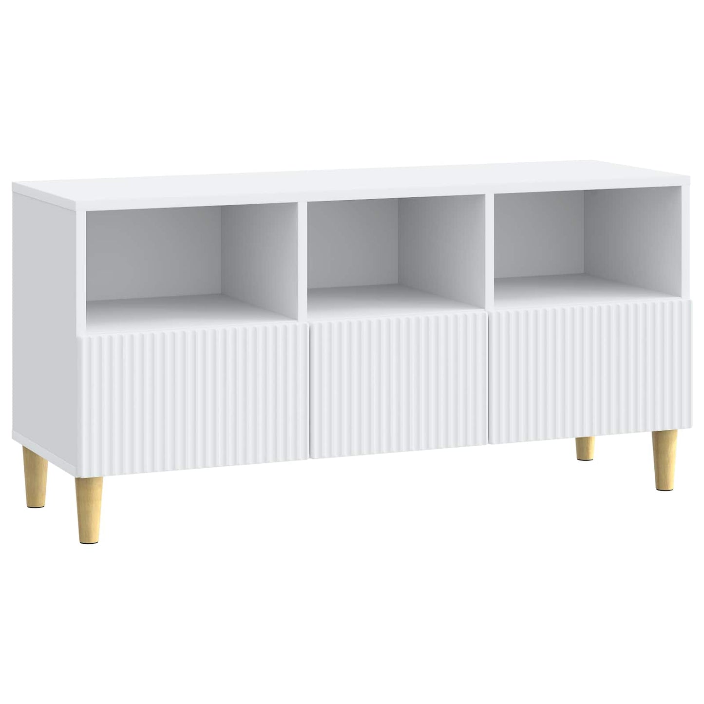 TV-kast met lade Wit 102 x 34,5 x 50 cm Bewerkt hout
