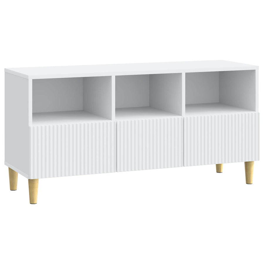 TV-kast met lade Wit 102 x 34,5 x 50 cm Bewerkt hout