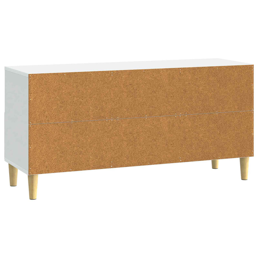 TV-kast met lade Wit 102 x 34,5 x 50 cm Bewerkt hout