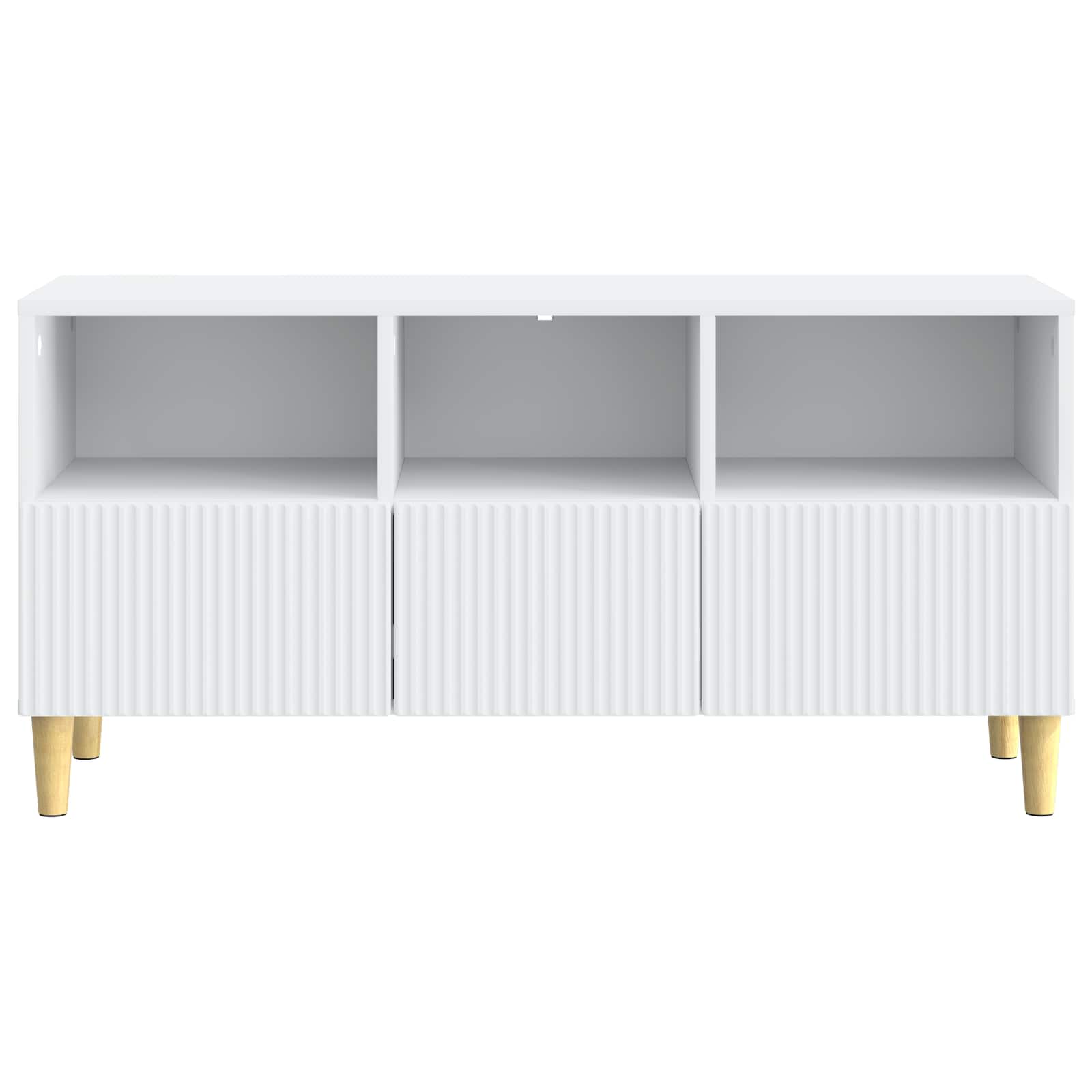 TV-kast met lade Wit 102 x 34,5 x 50 cm Bewerkt hout