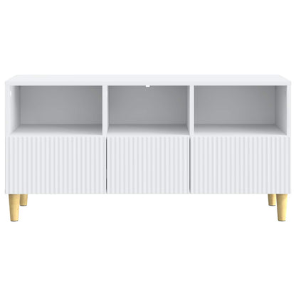 TV-kast met lade Wit 102 x 34,5 x 50 cm Bewerkt hout