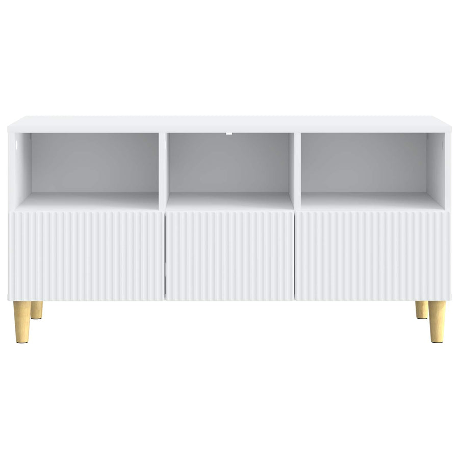 TV-kast met lade Wit 102 x 34,5 x 50 cm Bewerkt hout