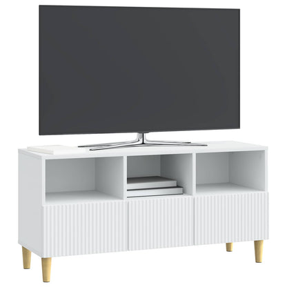 TV-kast met lade Wit 102 x 34,5 x 50 cm Bewerkt hout