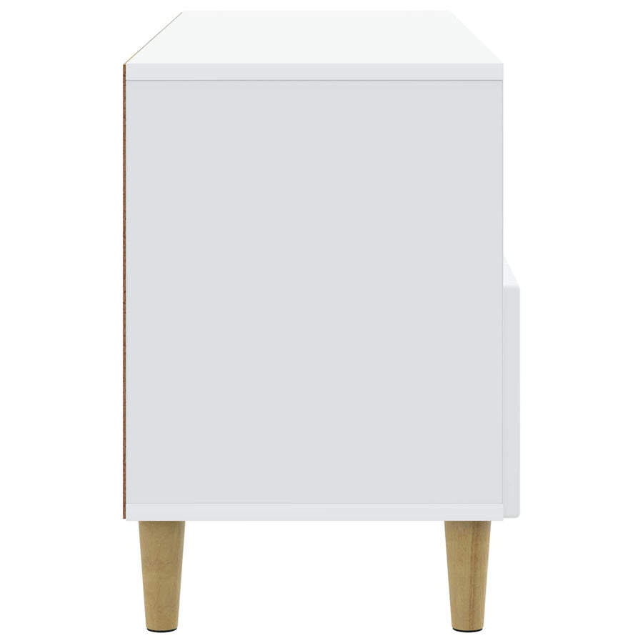 TV-kast met lade Wit 102 x 34,5 x 50 cm Bewerkt hout