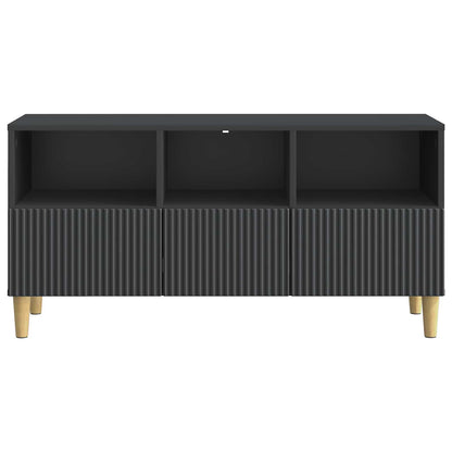 TV-kast met lade Zwart 102 x 34,5 x 50 cm Bewerkt hout