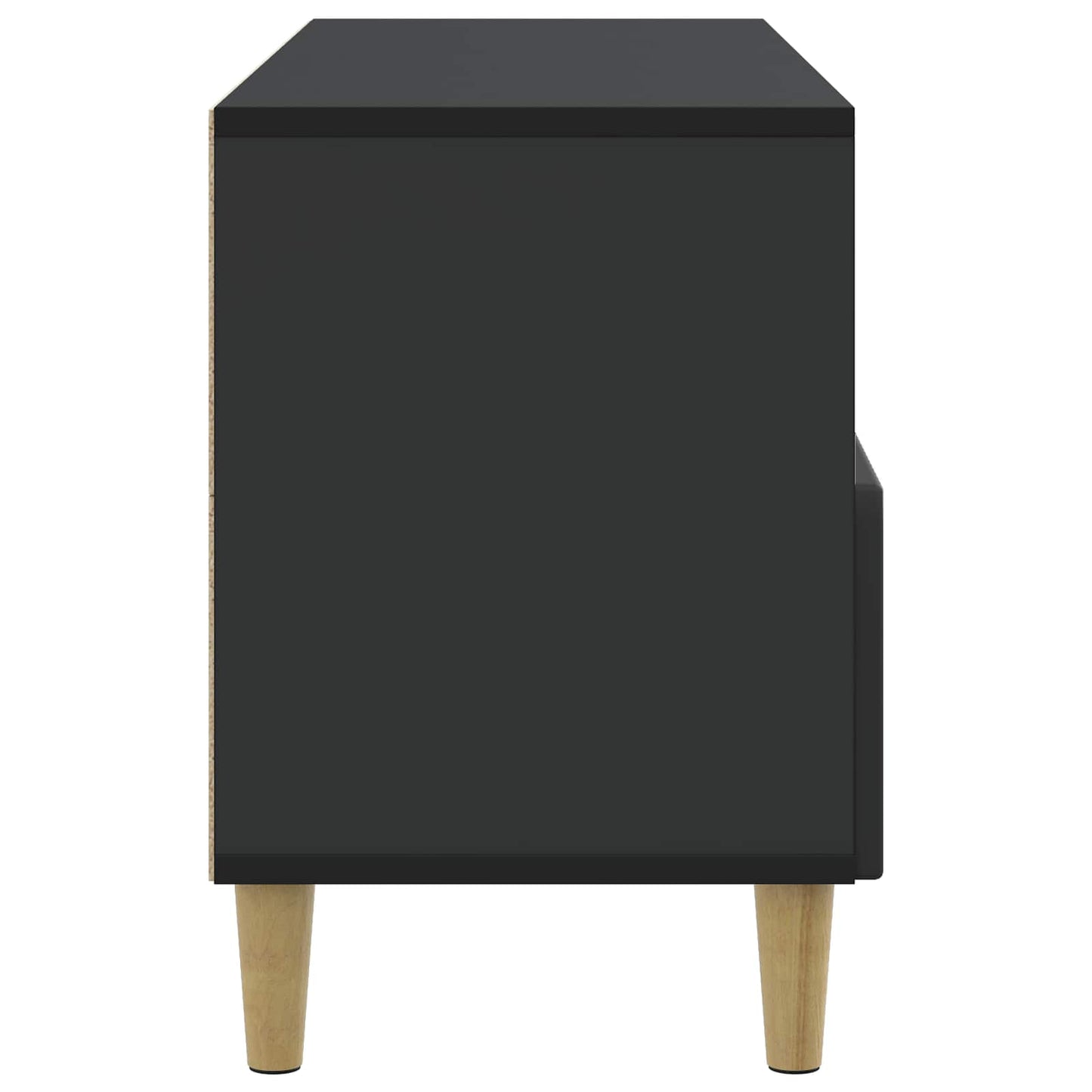 TV-kast met lade Zwart 102 x 34,5 x 50 cm Bewerkt hout