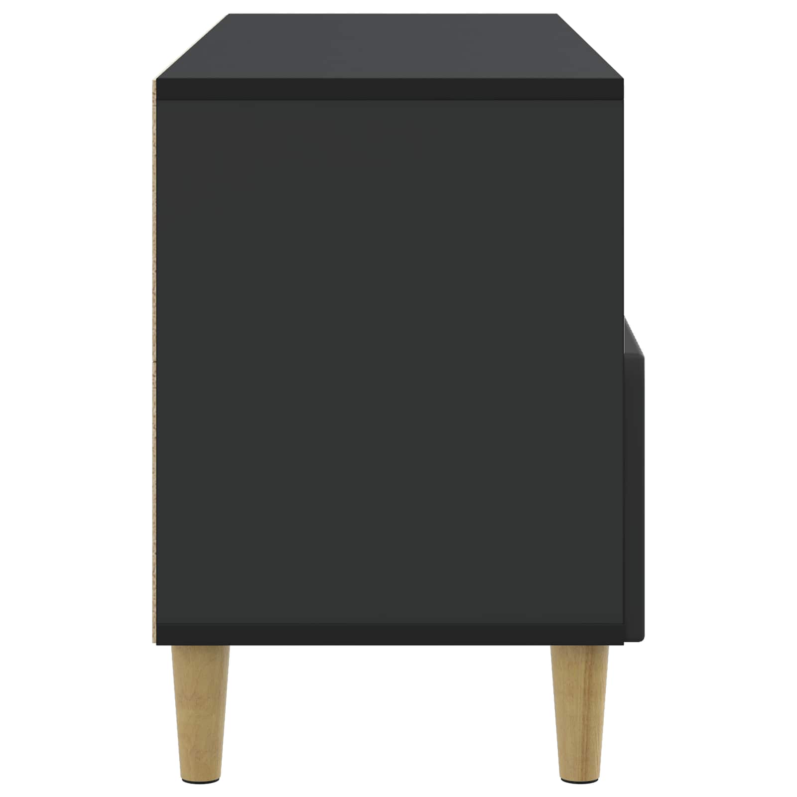 TV-kast met lade Zwart 102 x 34,5 x 50 cm Bewerkt hout