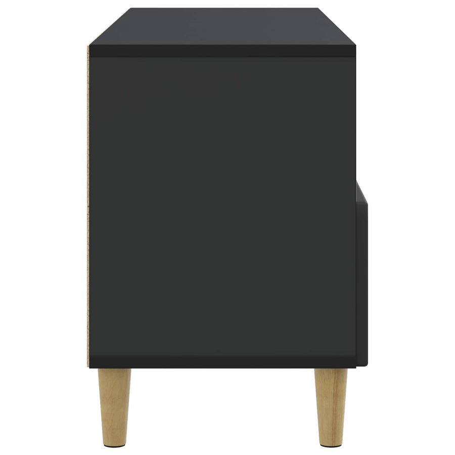 TV-kast met lade Zwart 102 x 34,5 x 50 cm Bewerkt hout