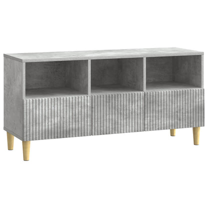 TV-kast met lade Betongrijs 102 x 34,5 x 50 cm Bewerkt hout