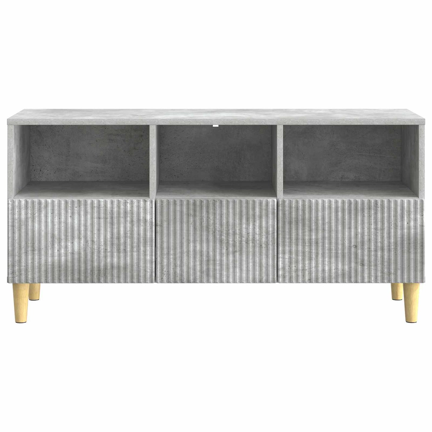 TV-kast met lade Betongrijs 102 x 34,5 x 50 cm Bewerkt hout