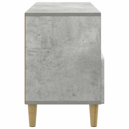 TV-kast met lade Betongrijs 102 x 34,5 x 50 cm Bewerkt hout