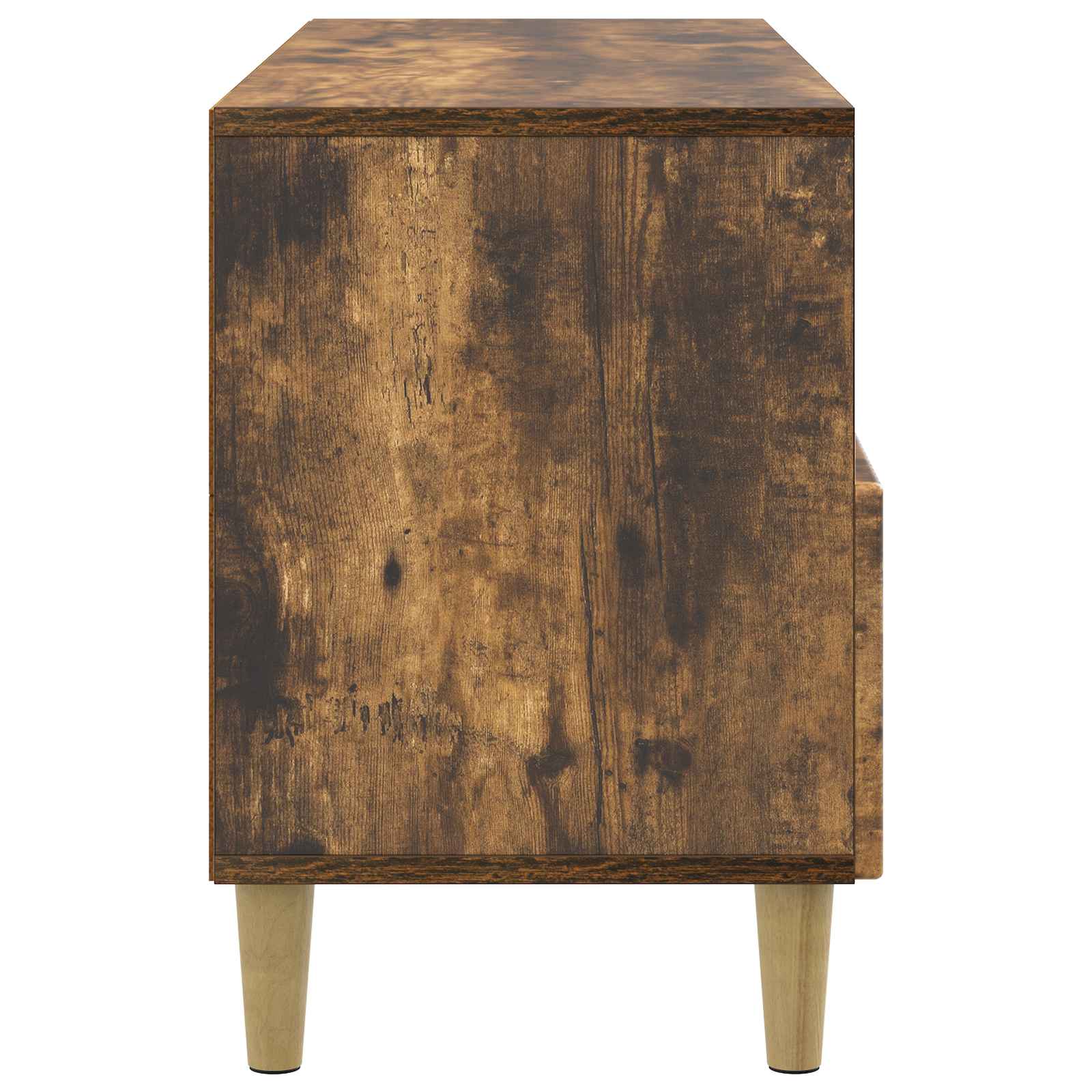 TV-kast met lade Gerookt eiken 102 x 34,5 x 50 cm Bewerkt hout