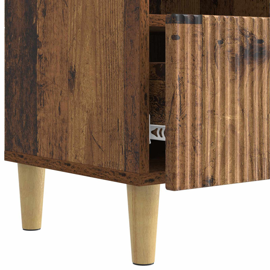 TV-kast met lade Oud hout 102 x 34,5 x 50 cm Bewerkt hout