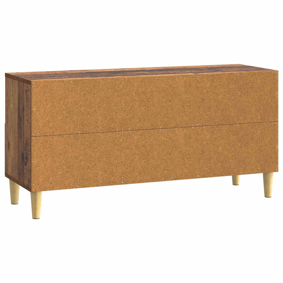 TV-kast met lade Oud hout 102 x 34,5 x 50 cm Bewerkt hout