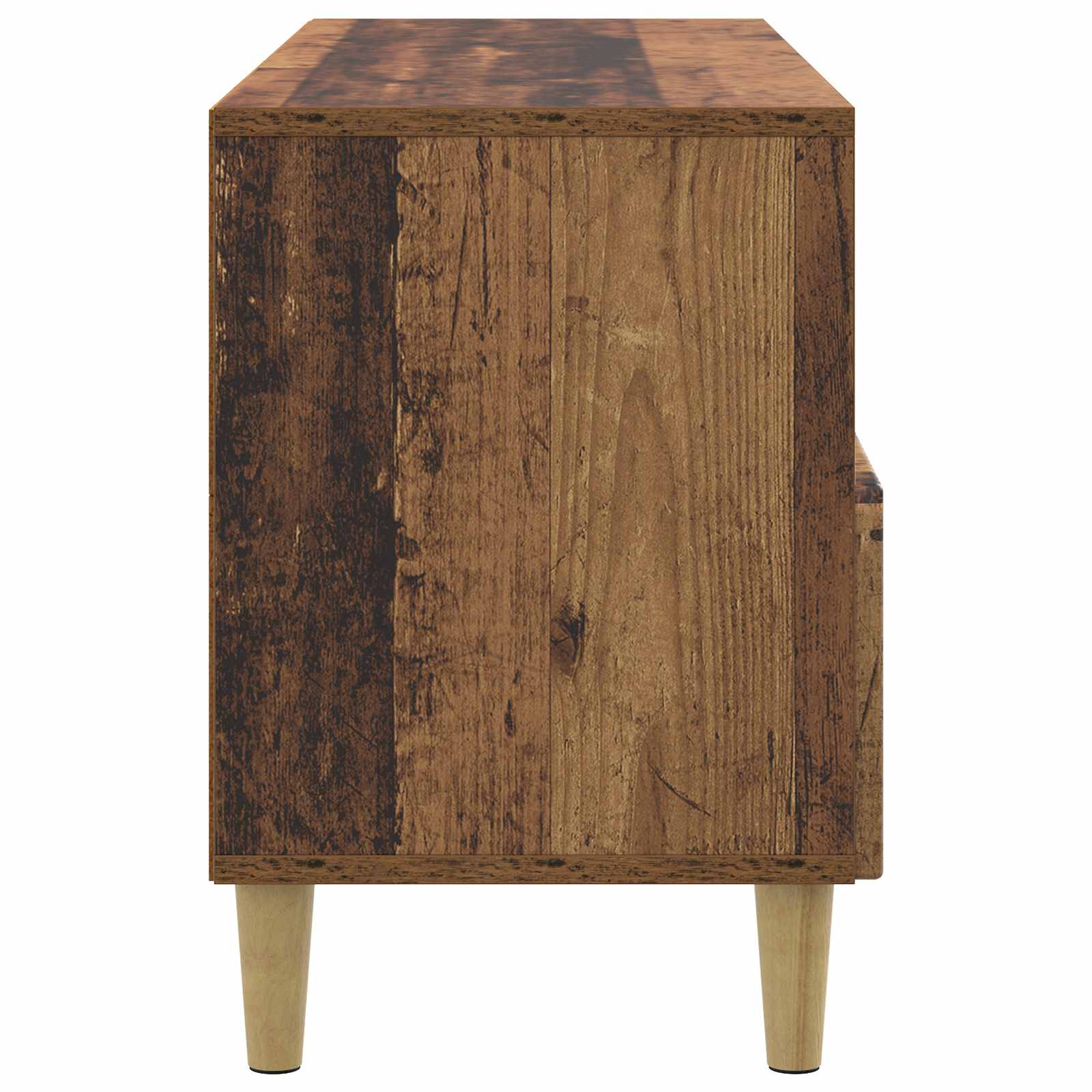 TV-kast met lade Oud hout 102 x 34,5 x 50 cm Bewerkt hout