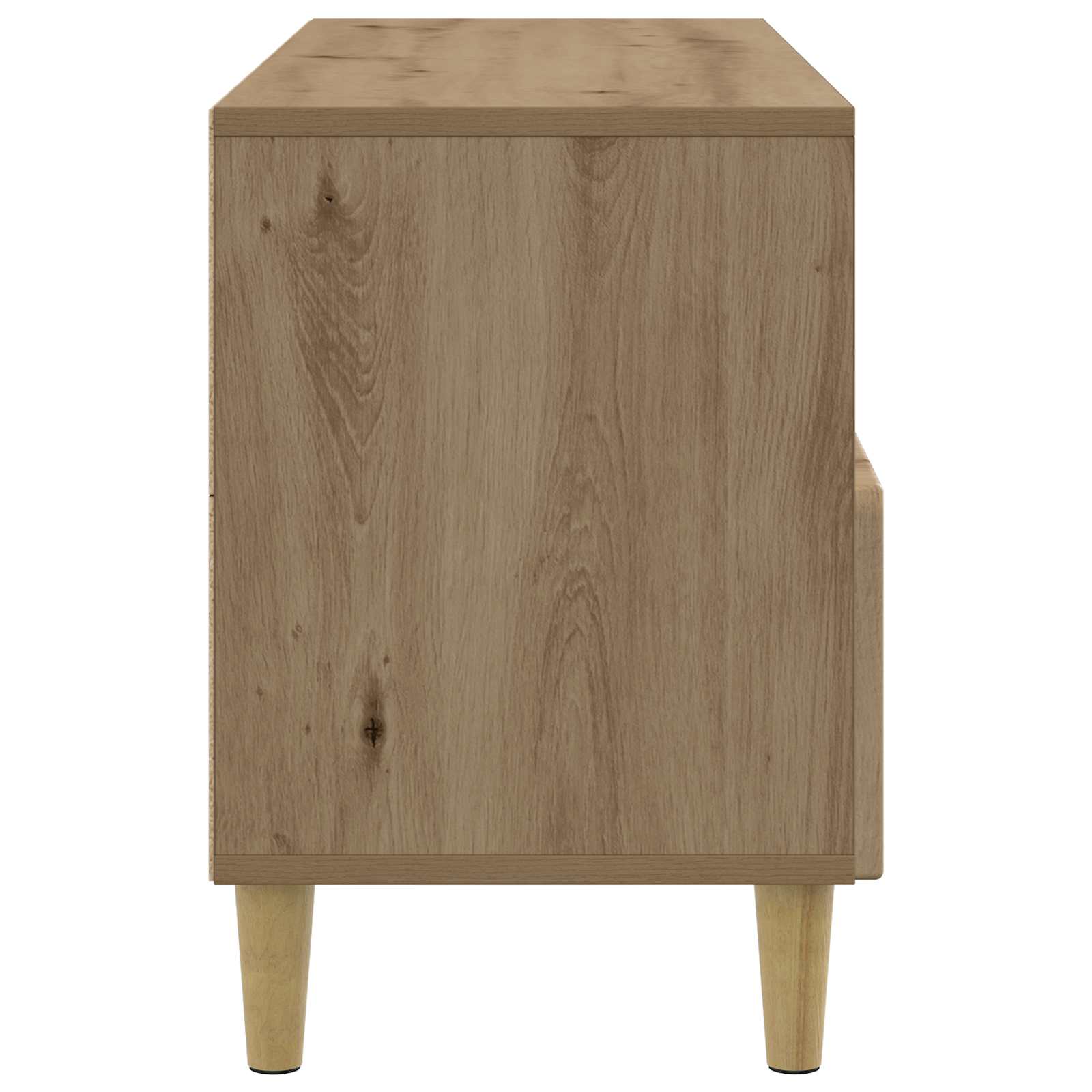 TV-kast Artisanaal eiken 102 x 34,5 x 50 cm Bewerkt hout