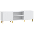 Tv-kast 150x31x50 cm bewerkt hout wit