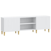 Tv-kast 150x31x50 cm bewerkt hout wit