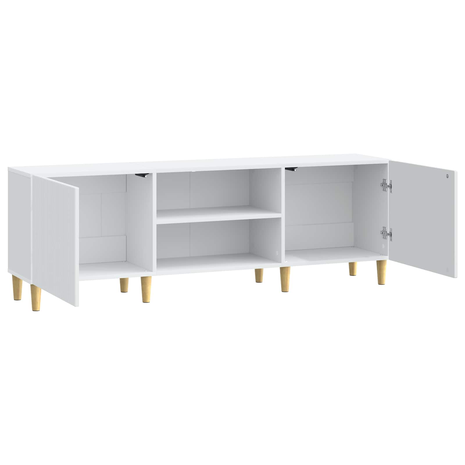 TV-kast Wit 150 x 31 x 50 cm Bewerkt hout