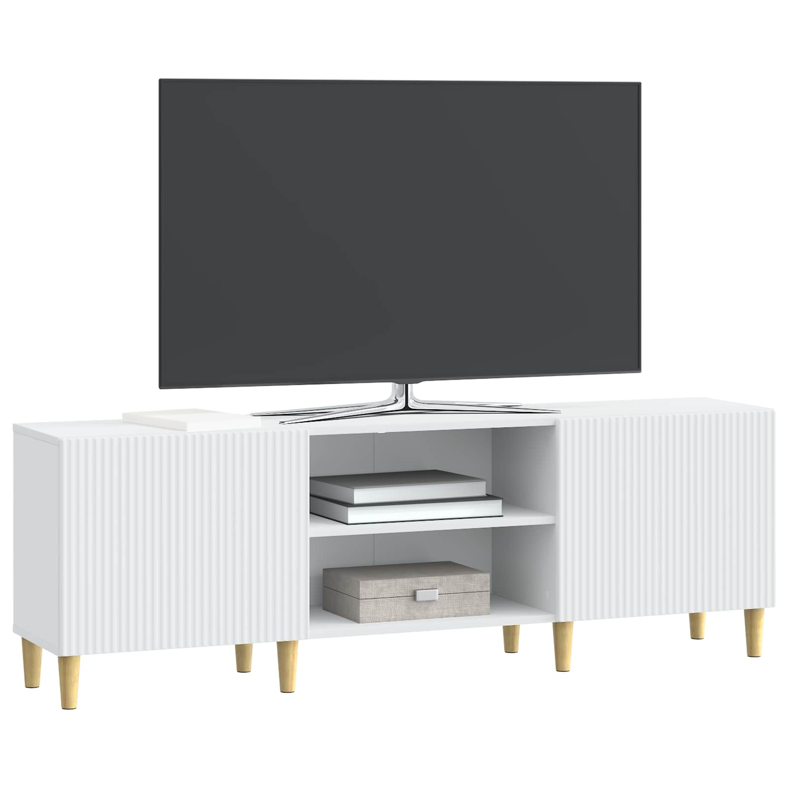 TV-kast Wit 150 x 31 x 50 cm Bewerkt hout