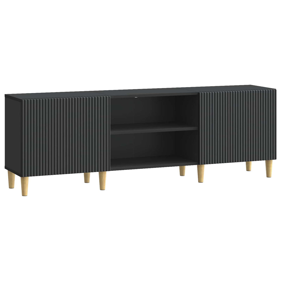 TV-kast Zwart 150 x 31 x 50 cm Bewerkt hout