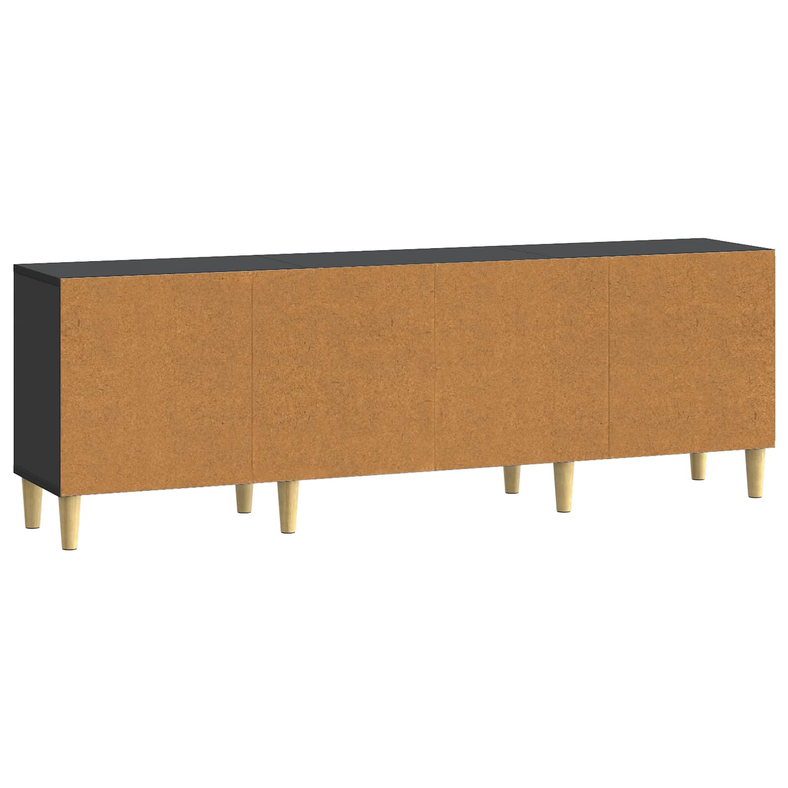 TV-kast Zwart 150 x 31 x 50 cm Bewerkt hout