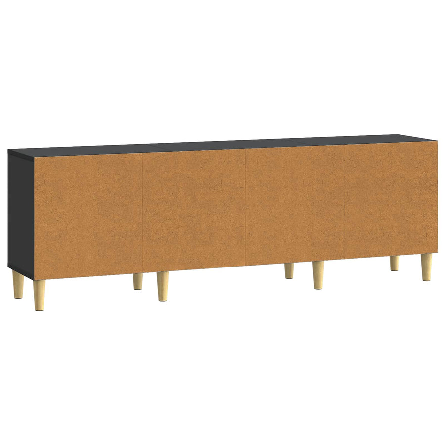 TV-kast Zwart 150 x 31 x 50 cm Bewerkt hout