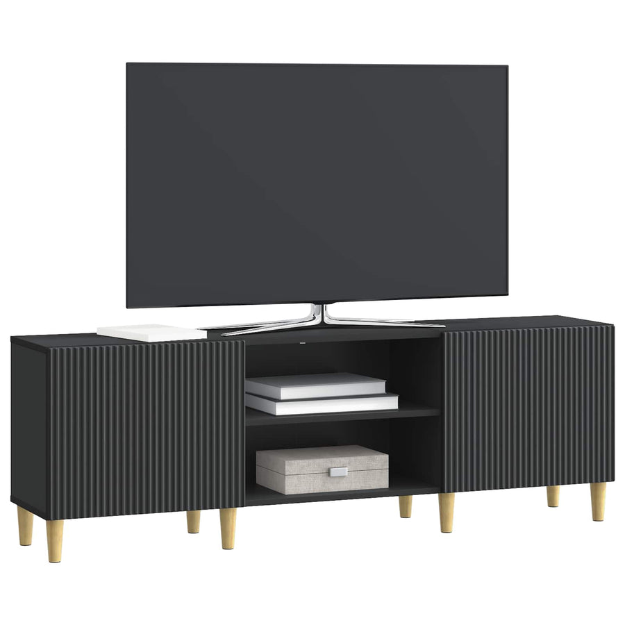 TV-kast Zwart 150 x 31 x 50 cm Bewerkt hout