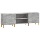 Tv-kast 150x31x50 cm bewerkt hout betongrijs