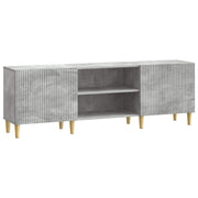 Tv-kast 150x31x50 cm bewerkt hout betongrijs