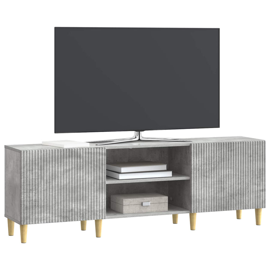 TV-kast Betongrijs 150 x 31 x 50 cm Bewerkt hout