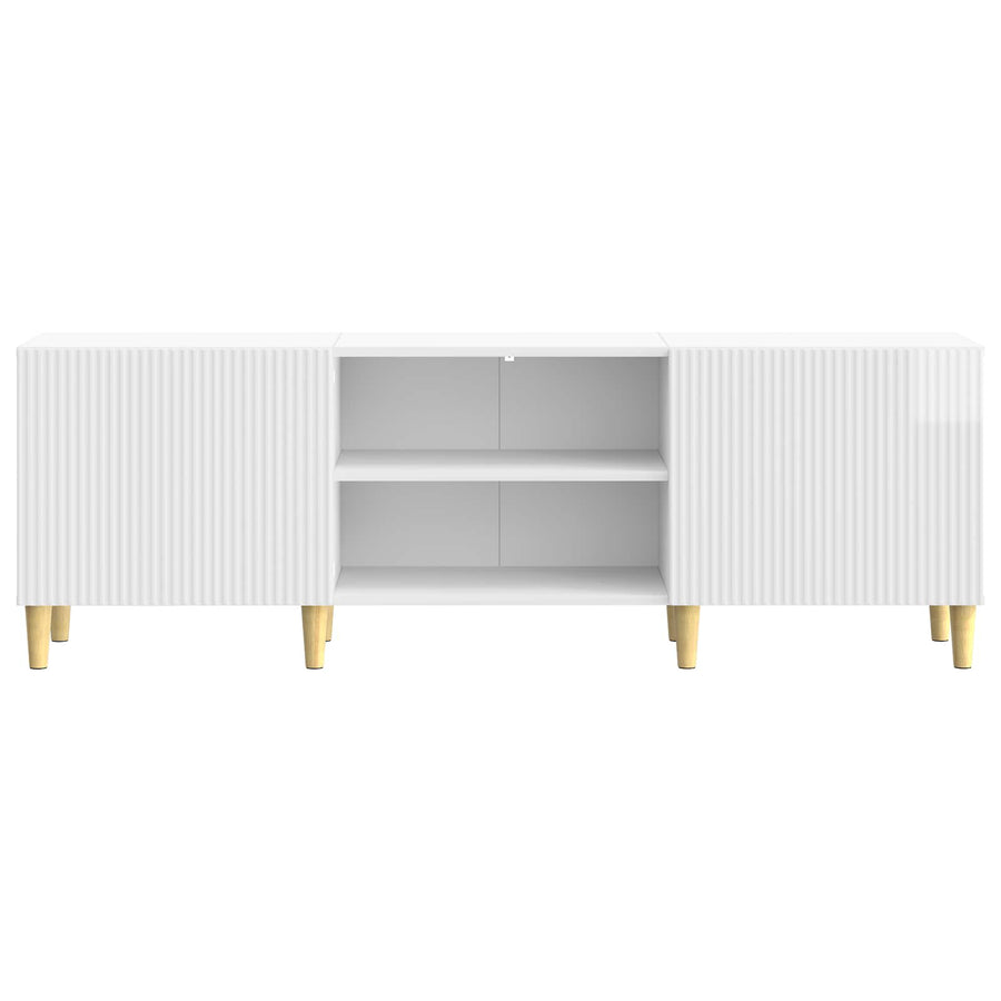TV-kast Hoogglans Wit 150 x 31 x 50 cm Bewerkt hout