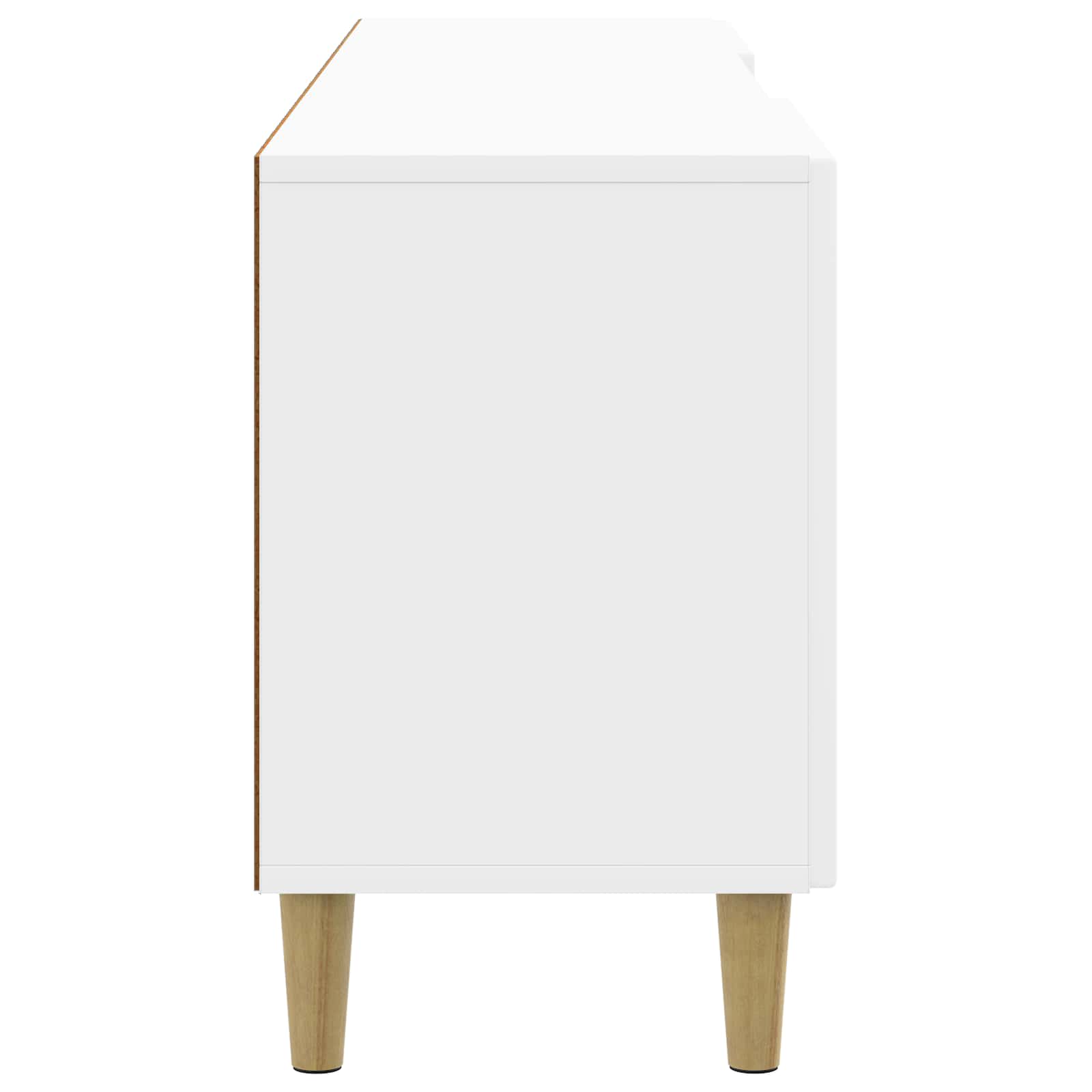 TV-kast Hoogglans Wit 150 x 31 x 50 cm Bewerkt hout