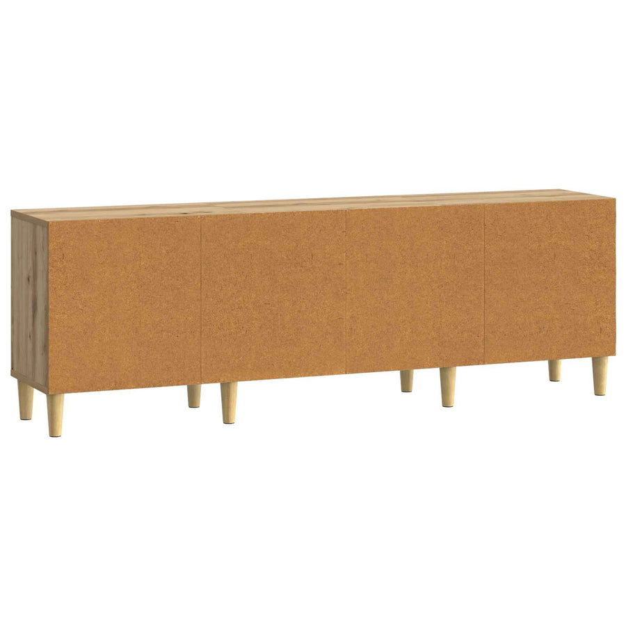TV-kast Artisanaal eiken 150 x 31 x 50 cm Bewerkt hout