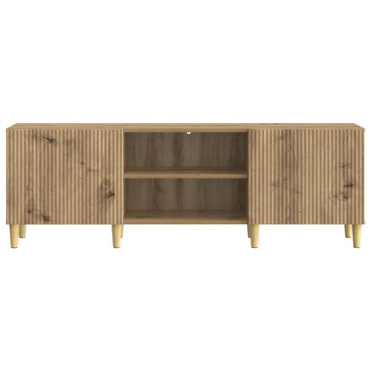 TV-kast Artisanaal eiken 150 x 31 x 50 cm Bewerkt hout