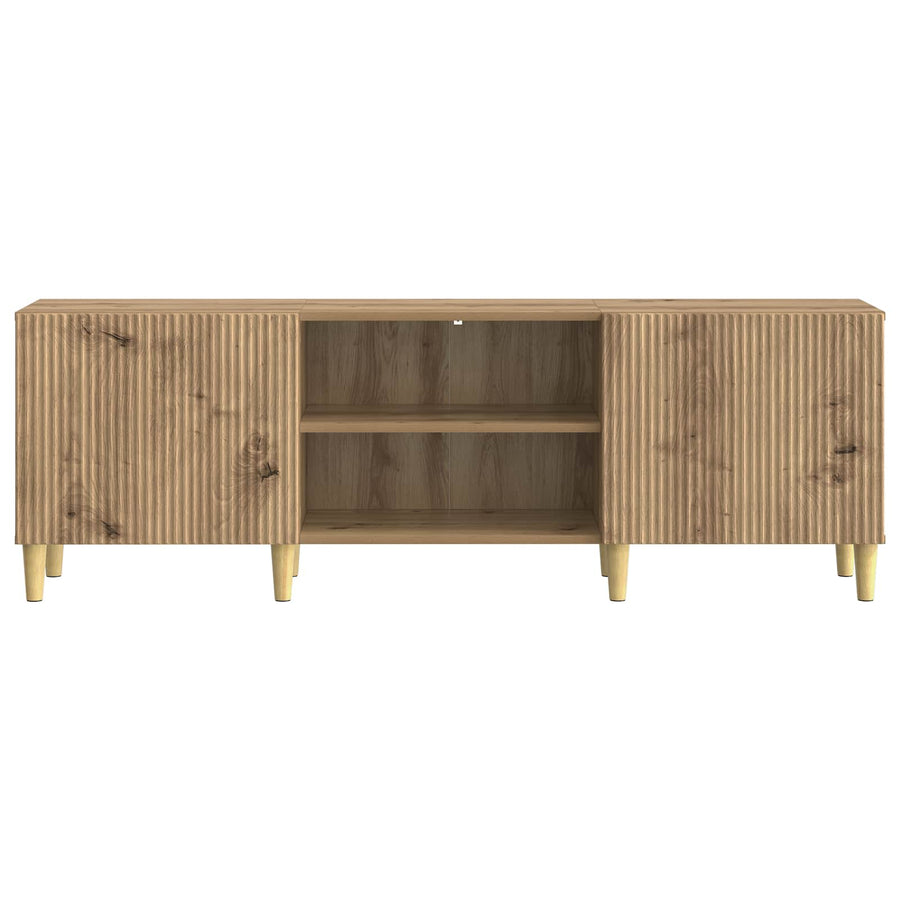 TV-kast Artisanaal eiken 150 x 31 x 50 cm Bewerkt hout