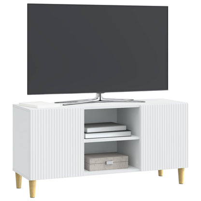 TV-kast Wit 102 x 34,5 x 50 cm Bewerkt hout
