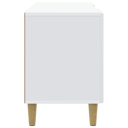 TV-kast Wit 102 x 34,5 x 50 cm Bewerkt hout