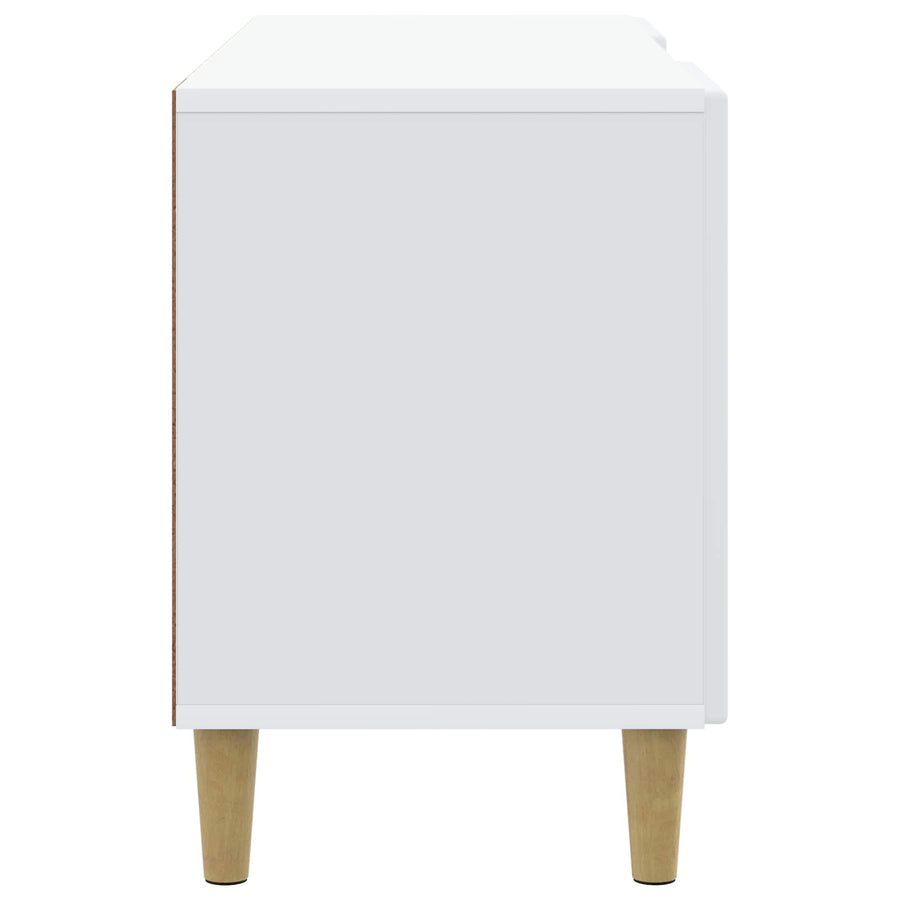 TV-kast Wit 102 x 34,5 x 50 cm Bewerkt hout
