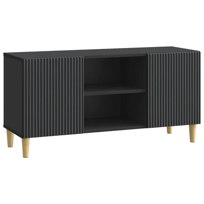 TV-kast Zwart 102 x 34,5 x 50 cm Bewerkt hout