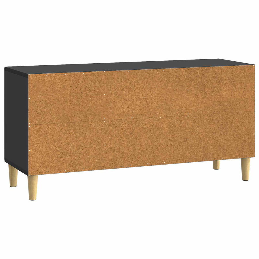 TV-kast Zwart 102 x 34,5 x 50 cm Bewerkt hout