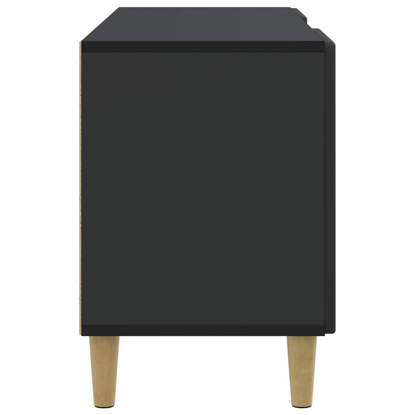 TV-kast Zwart 102 x 34,5 x 50 cm Bewerkt hout
