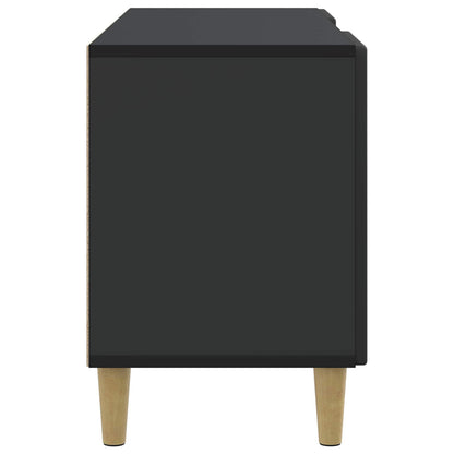 TV-kast Zwart 102 x 34,5 x 50 cm Bewerkt hout