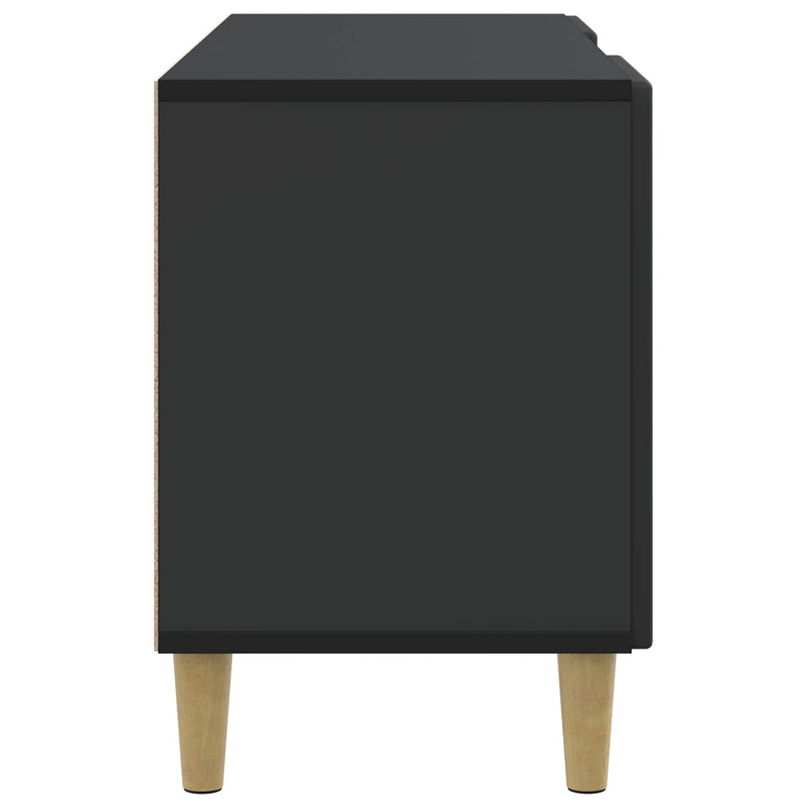 TV-kast Zwart 102 x 34,5 x 50 cm Bewerkt hout