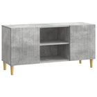 TV-kast 102x34,5x50 cm bewerkt hout betongrijs