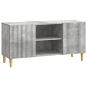 TV-kast 102x34,5x50 cm bewerkt hout betongrijs