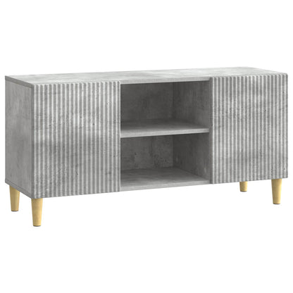 TV-kast Betongrijs 102 x 34,5 x 50 cm Bewerkt hout
