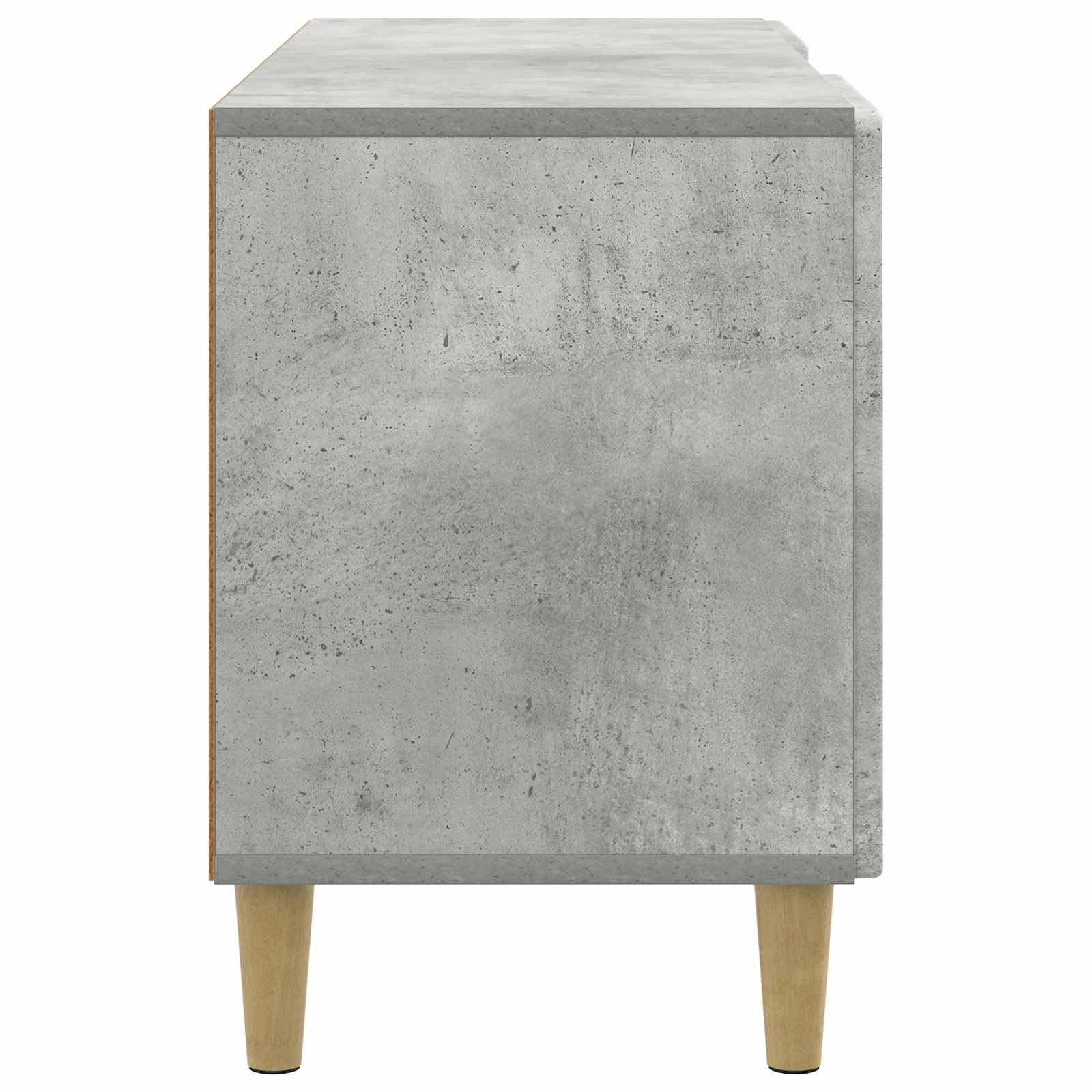 TV-kast Betongrijs 102 x 34,5 x 50 cm Bewerkt hout